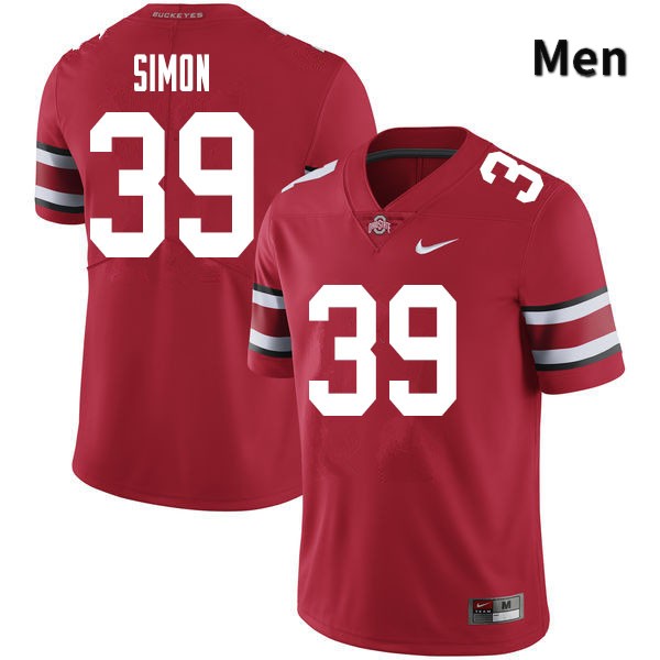 Ohio State Buckeyes Cody Simon Men's #39 Red Authentic Stitched College Football Jersey